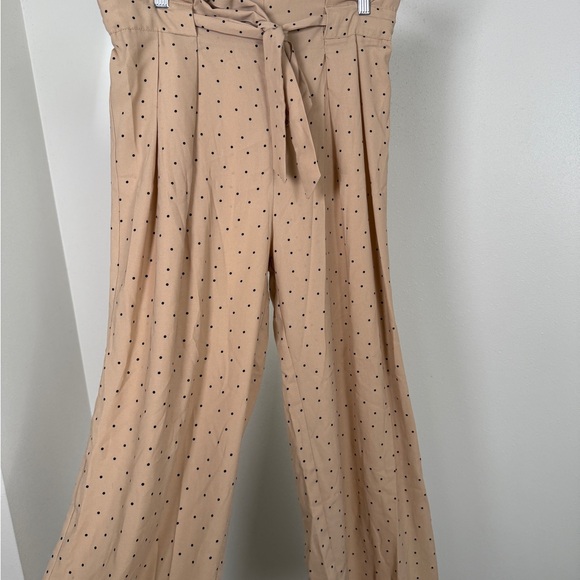 Sweet Wanderer Pants - Sweet Wanderer Polka Dot Wide-Leg Pants – Size L